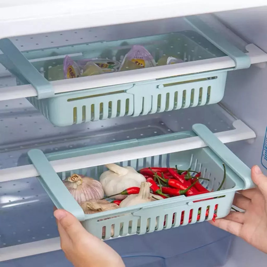 Organizador de Geladeira Extensível Ajustável