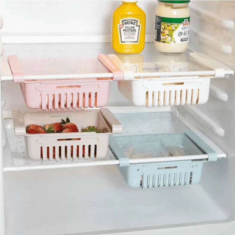 Organizador de Geladeira Extensível Ajustável