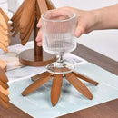 Descanso de Panela em Madeira | Kit com 10 Peças Decorativo