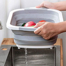 Escorredor E Tabua Cesta De Alimentos Dobrável Retrátil Silicone 3 Em 1 Multifuncional Cozinha
