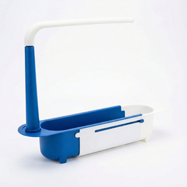 Organizador de Pia Retrátil Porta Esponja com Suporte para Pano Cozinha Organizada