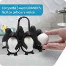 Porta-Ovos Pinguim Cozinheiro | Cozinhe Ovos sem Bagunça