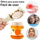 Abridor magnético ajustável de tampas em aço inox