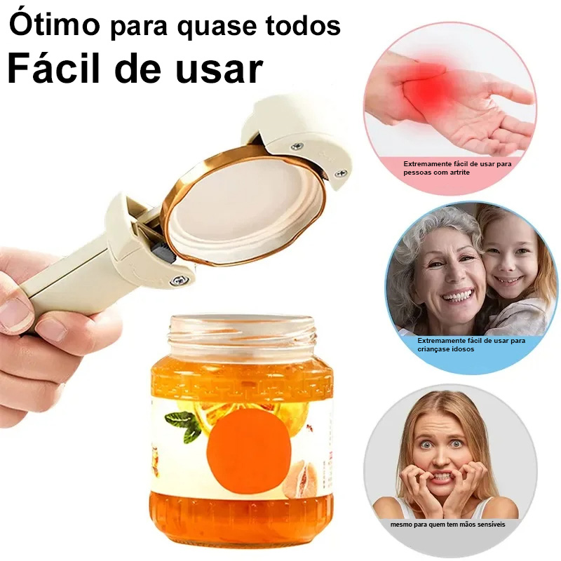 Abridor magnético ajustável de tampas em aço inox