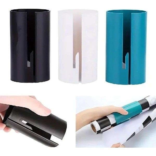 Cortador De Papel Deslizante De Embrulho Xmas Gift Wrap Packing Roll Cutter