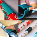 Cortador De Papel Deslizante De Embrulho Xmas Gift Wrap Packing Roll Cutter