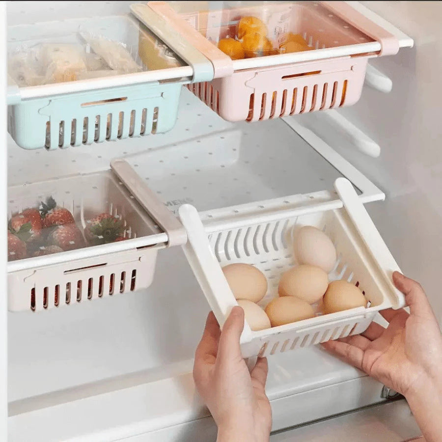 Organizador de Geladeira Extensível Ajustável