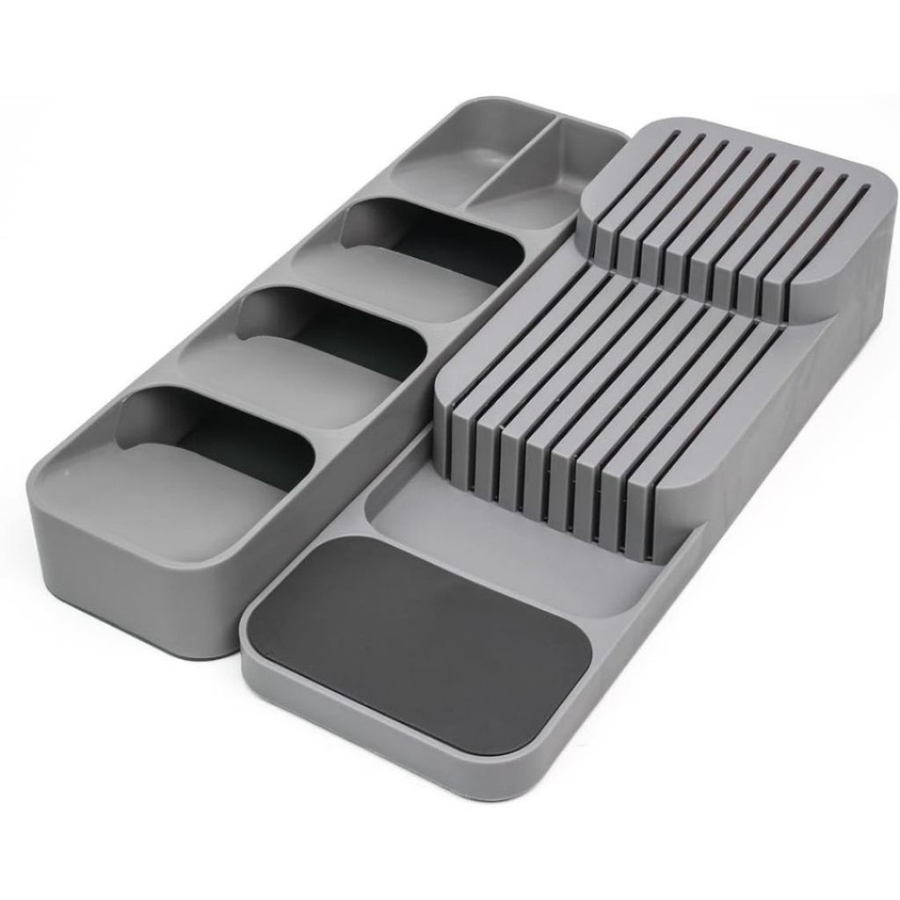 Kit Organizador de Gaveta Porta Talheres e Porta Facas para Cozinha