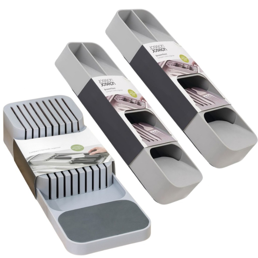 Kit Organizador de Gaveta Porta Talheres e Porta Facas para Cozinha