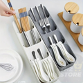 Kit Organizador de Gaveta Porta Talheres Porta Facas Cozinha Suporte Separador Colher Garfo Cepo