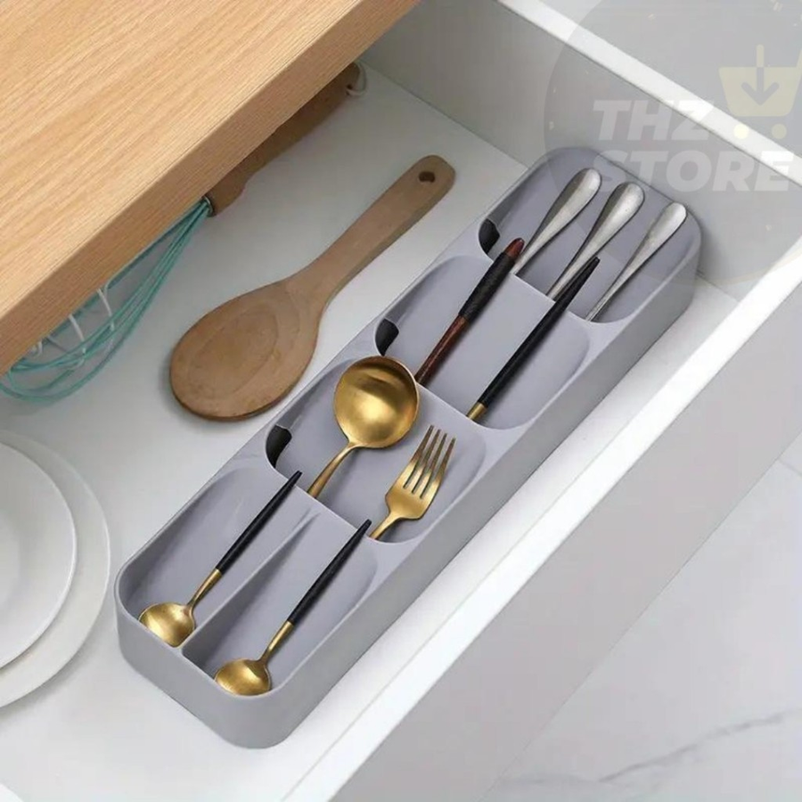 Kit Organizador de Gaveta Porta Talheres Porta Facas Cozinha Suporte Separador Colher Garfo Cepo