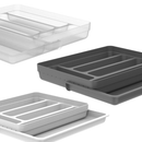 Organizador de Gaveta com Extensor Porta Talheres Separador de Talher Gaveteiro Cozinha Ou Logic 36cm x 28cm
