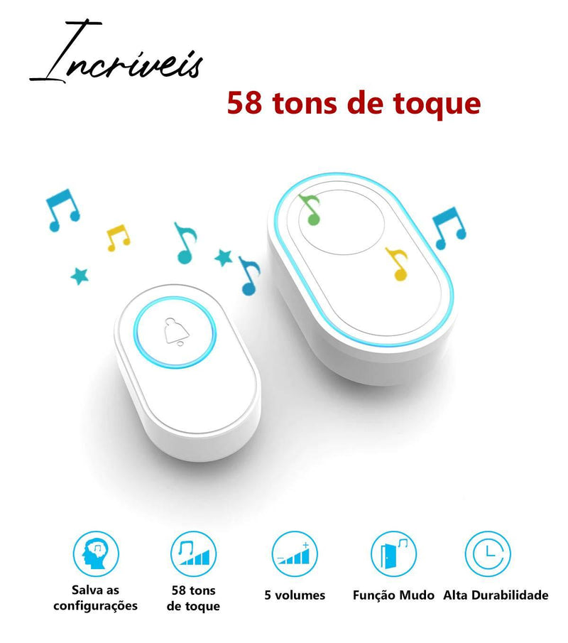 Campainha Sem Fio Inteligente/SoundCampain - Tododia Lar