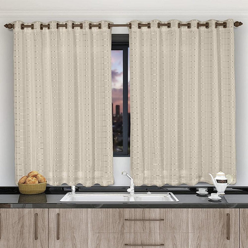 Cortina para Cozinha de Voil com Forro de Microfibra - Conforto e Beleza para o Seu Ambiente - Tododia Lar