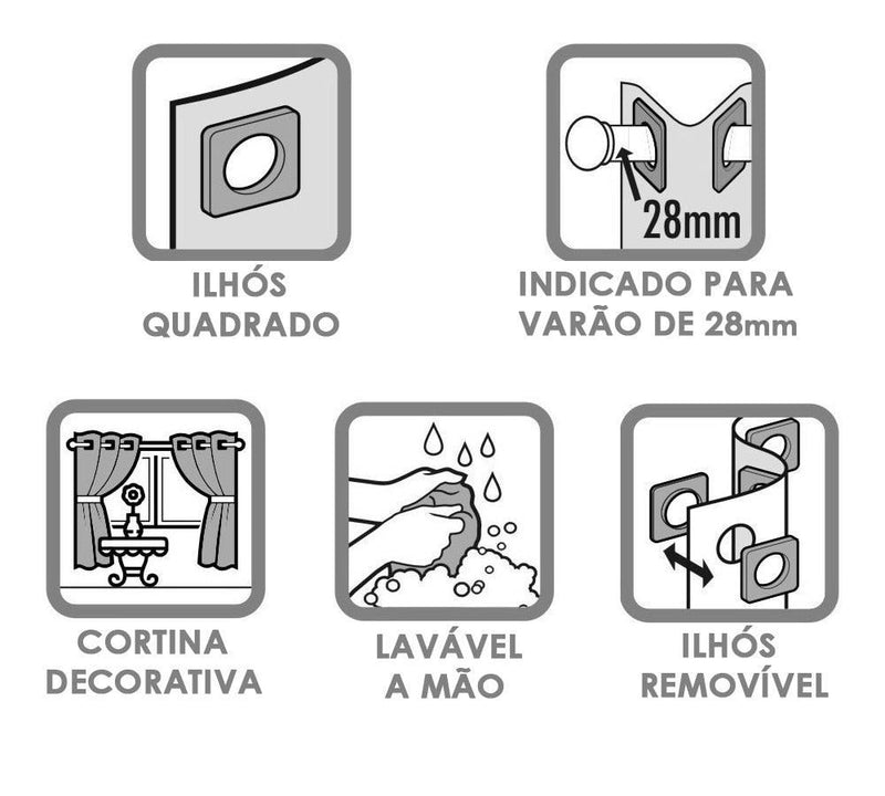 Cortina para Cozinha de Voil com Forro de Microfibra - Conforto e Beleza para o Seu Ambiente - Tododia Lar
