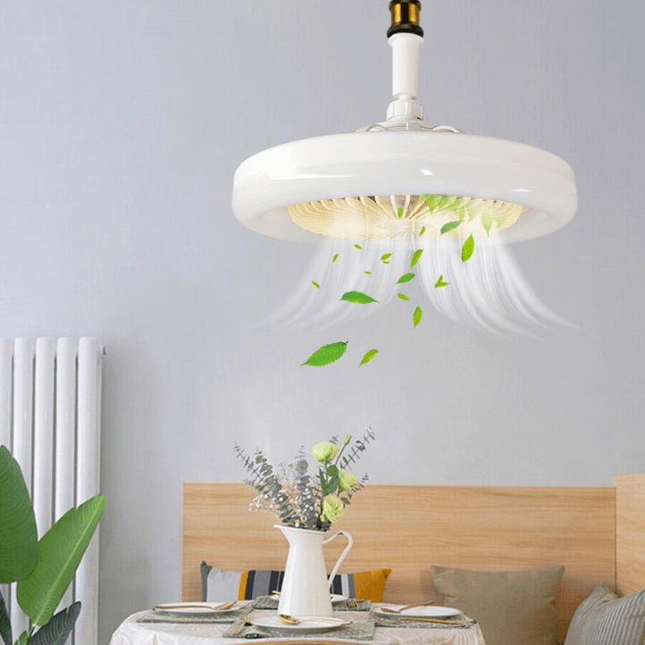 Ventilador Silencioso de Lâmpada Turbo Led 2 em 1 [ULTRA POTENTE] - Tododia Lar