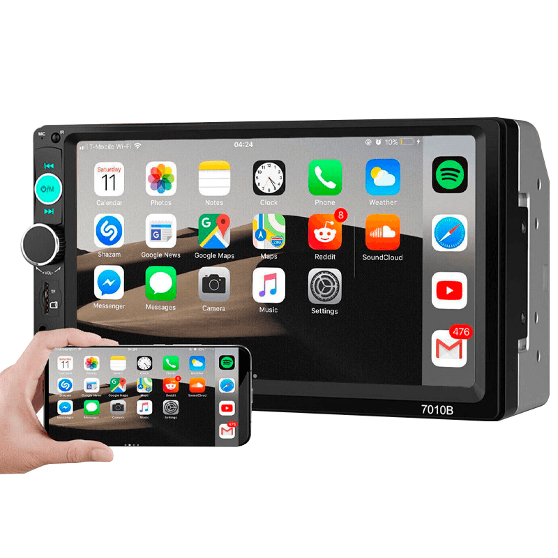 Central Multimídia Universal 7 Polegadas Wifi Gps Mp5 Bluetooth - EasyCar - Tododia Lar