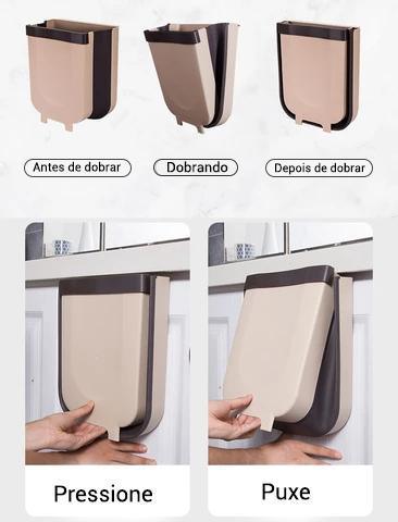 Lixeira Dobrável de Cozinha - Tododia Lar